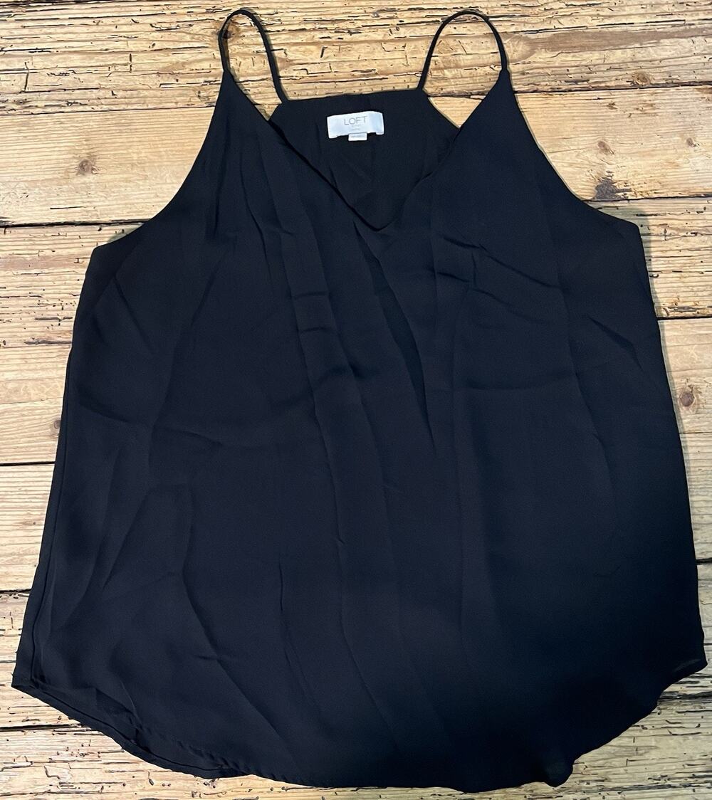 Loft Outlet Women’s Size MP Black Strappy Cami Top